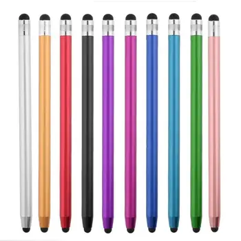 10 Цветов, круглые двойные наконечники, емкостный стилус, ручка для рисования с сенсорным экраном, для телефона, смартфона, планшетного ПК, компьютера, Прямая доставка