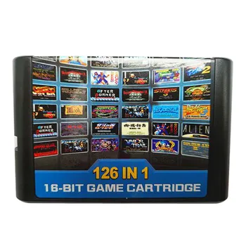 10 шт. в партии для Sega Mega Drive 126 в 1 Игровая карта/картридж 16 бит MD Игровая карта для Sega Genesis