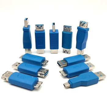 1PCS USB 3,0 Adapter Typ A zu B oder Micro oder Mini Und Männlichen zu Weiblichen Adapter USB Männlichen zu Weiblich 90 grad