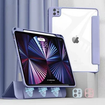 2020 для iPad Air4 10,9 Силиконовый Магнитный Разъемный защитный чехол 2018 iPad 11 дюймов Защитный чехол для ipad 9 mini 6 2021 12,9
