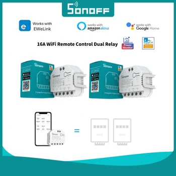 20ШТ SONOFF DualR3 Lite Smart Switch DIY МИНИ Wifi Двойное реле Двухстороннего Управления Smart Timing Voice для Автоматизации Умного Дома