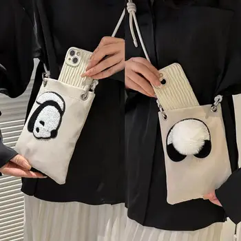 3D кукла, милая панда, сумка для телефона, милая двухсторонняя сумка через плечо с рисунком, сумка для меньшинств, дизайн на открытом воздухе