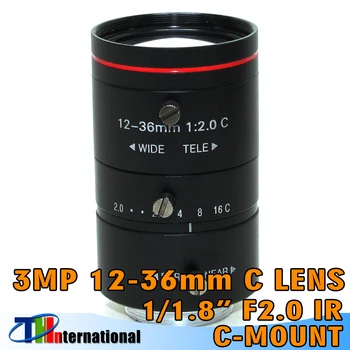 3MP 12-36 мм Объектив CCTV с переменным фокусным расстоянием 1/1,8 
