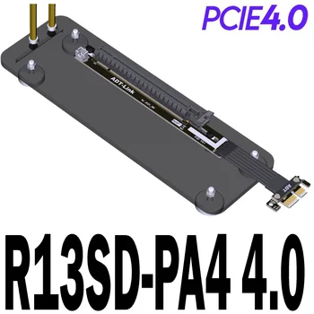 90-Градусный Прямоугольный Удлинитель PCIe 4.0 x1-x16 PCI Express Riser Card Ленточный Кабель Для Майнинга Видеокарты Вертикальный Плинтус
