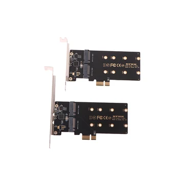 ASM1061 чип PCIe x1 на 2 порта SATA M.2 NGFF SSD адаптер для передачи карт