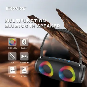 Caixa De Som 100 Вт мощный Bluetooth динамик RGB Портативный Открытый Водонепроницаемый 3D объемный бас стерео саундтрек AUX TF карта