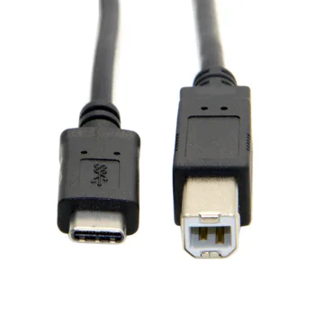 CY Xiwai USB-C Штекерный разъем USB 3.1 Type-C к USB 2.0 Type B Штекерный кабель для передачи данных для сотового телефона и ноутбука 100 см