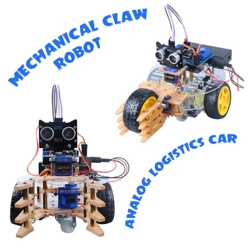 DIY RC Умный робот Автомобиль Программирующая рука Комплект робота Механический Коготь Манипулятор Комплект робототехники для школьников