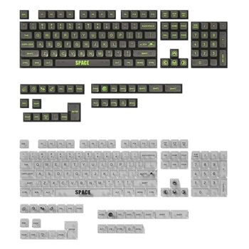 DIY Прозрачный Набор клавишных колпачков с RGB подсветкой MDA 132Keys Keycaps для механической клавиатуры улучшает игровой опыт Y9RF