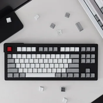 GMK 108 Клавиш Ретро серый белый передний/боковой колпачок для клавиш PBT keycap с вишневым профилем filco keyboard keycap