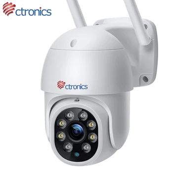 IP-камера Ctronics WIFI, обнаружение человека с поворотом и Наклоном, Камера для видеонаблюдения, 360-Градусный Автоматический Круиз, Ночное видение FHD