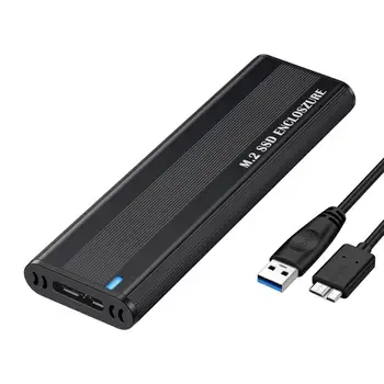 SSD Case Адаптер 5 Гбит/с Двухпротоколный Корпус из алюминиевого Сплава SSDs Портативный USB-адаптер без инструментов С Поддержкой считывания данных для работы