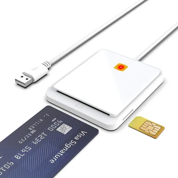 USB-Считыватель смарт-карт для банковских карт IC /ID EMV DNIE ATM CAC Разъем для Клонирования SIM-карт Card Reader для Windows 7 8 10 для ОС Linux