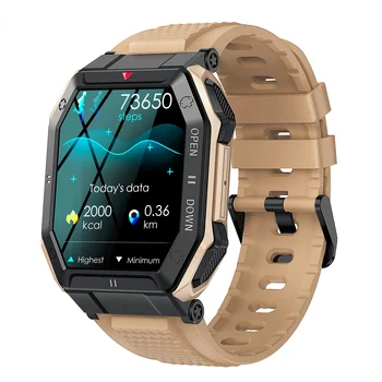 XiaoMi 2023 K55 Спортивные часы 350 мАч Смарт-часы Мужские Bluetooth Вызов Фитнес-Смарт-часы для телефона Android IOS 1,85 Дюйма 240* 280