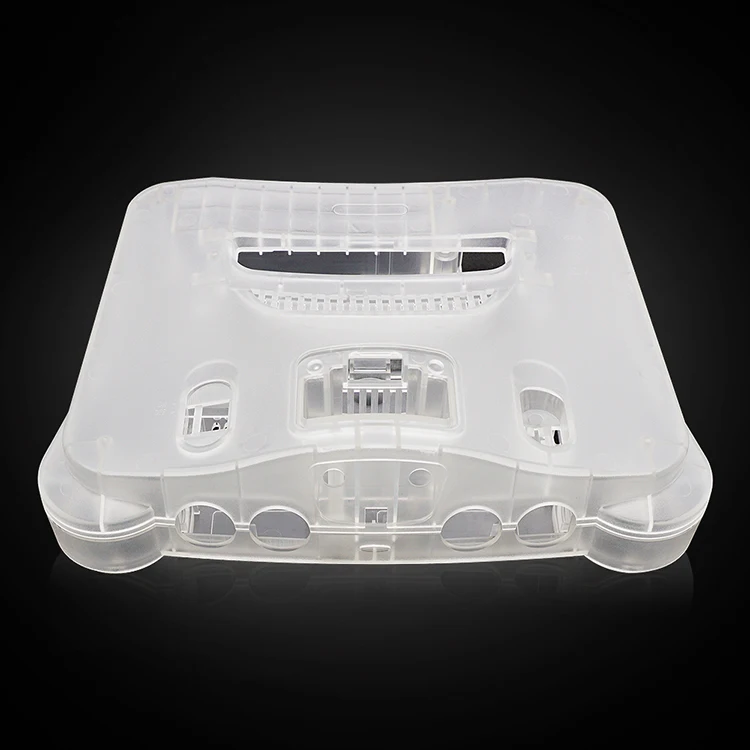 Сменный пластиковый корпус, прозрачный чехол для игровой консоли N64 в стиле ретро, прозрачные коробки
