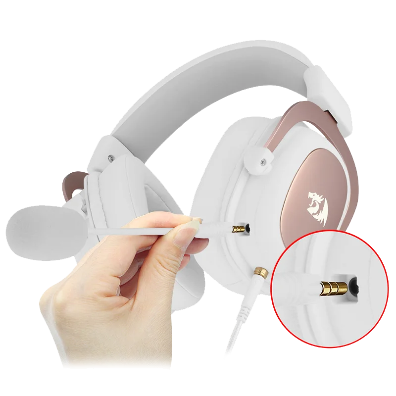 Проводные игровые наушники Redragon H510 Zeus - Объемное стерео 7.1 звучания - Амбушюры из пены с эффектом памяти, Съемный микрофон для ПК/ PS4 и Xbox One