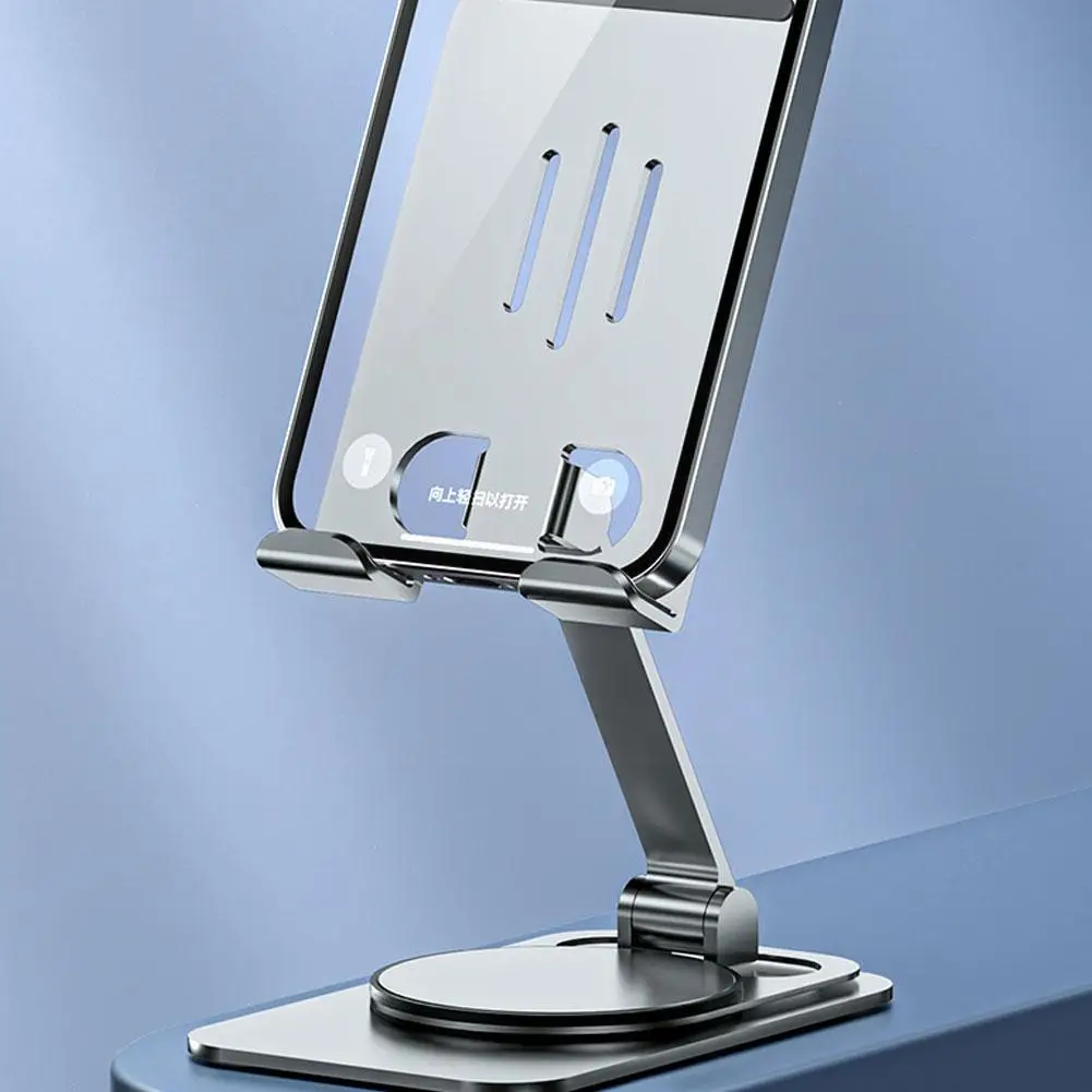 Настольная Подставка для планшета, Вращающийся на 360 ° Складной Металлический Держатель для телефона iPad Pro Air Mini Samsung Mi Pad Huawei Universal Q7I2