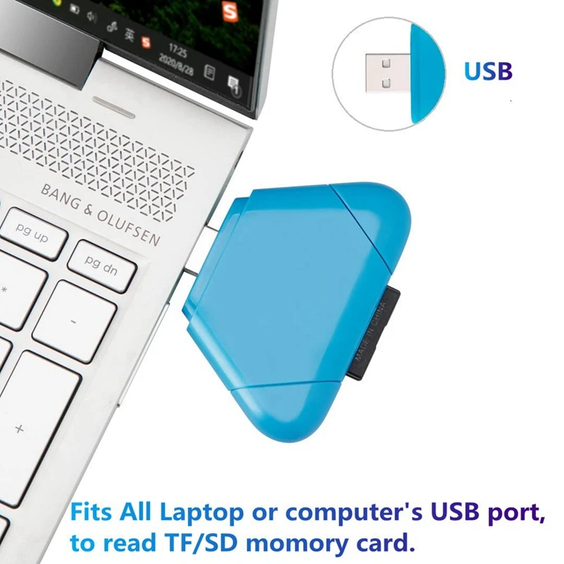 Устройство для чтения карт памяти 5 В 1 С Магнитной крышкой USB Micro-USB Type-C TF/SD-Карта Внешний Кард-ридер Для Компьютера