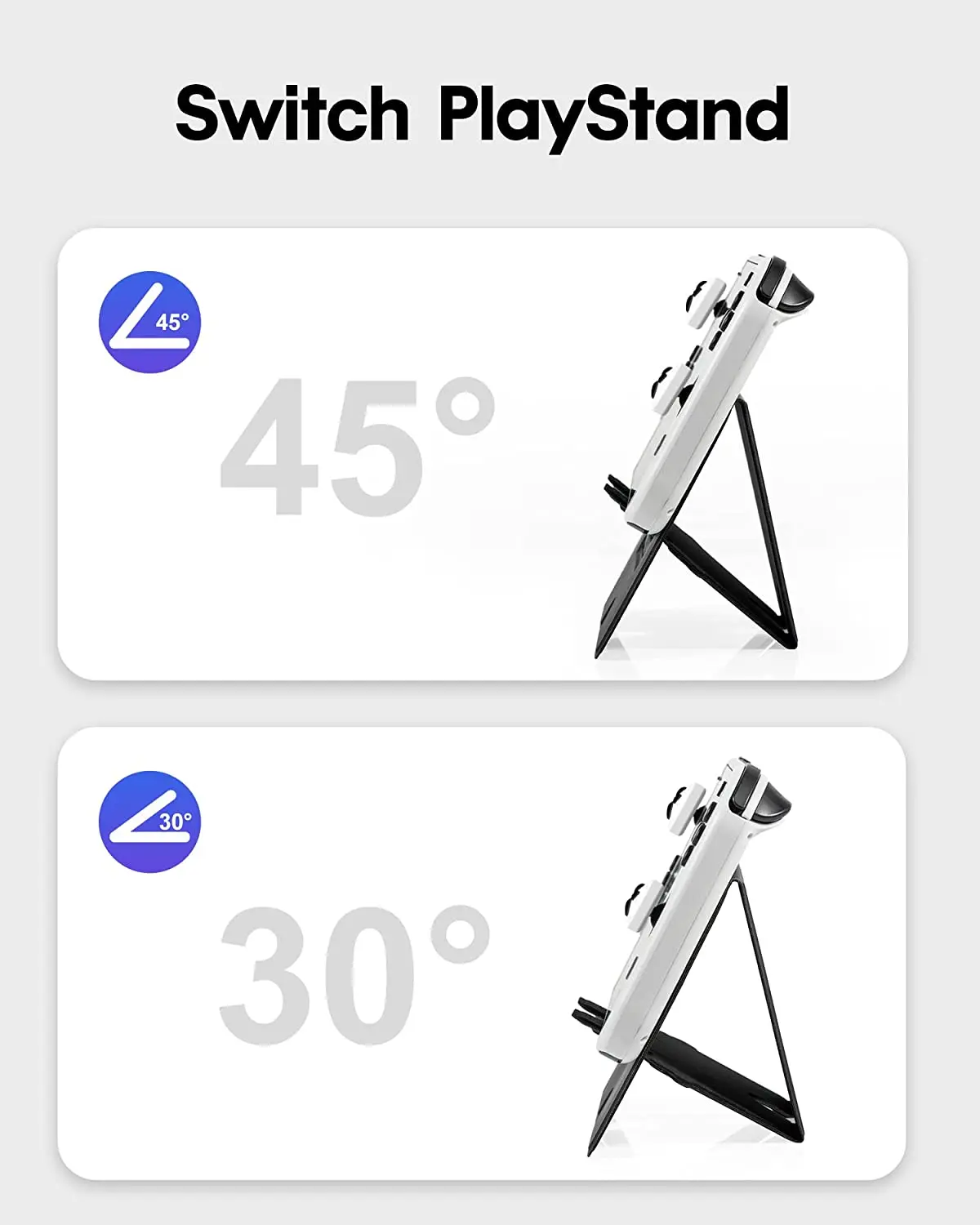 Игровая подставка для Nintendo Switch, Складная магнитная подставка для паровой палубы Nintendo Switch, набор аксессуаров 3 в 1 с колпачками для захвата большого пальца