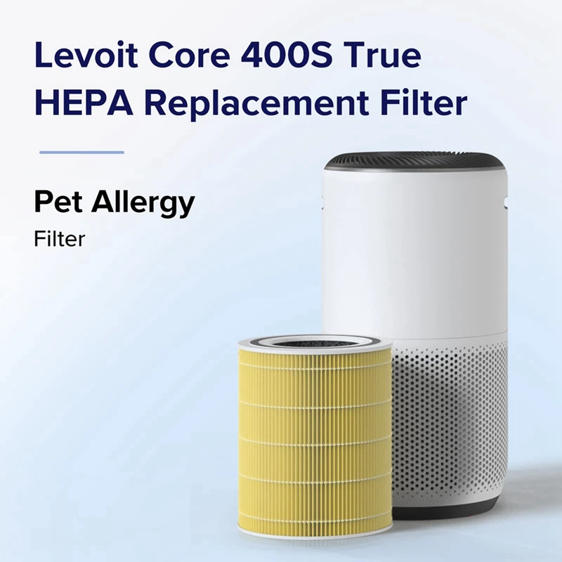 1 ШТ. Фильтрующие Детали и Аксессуары Для Воздухоочистителей LEVOIT Core 400S & 400S-RF, H13 True HEPA и Фильтр с активированным углем