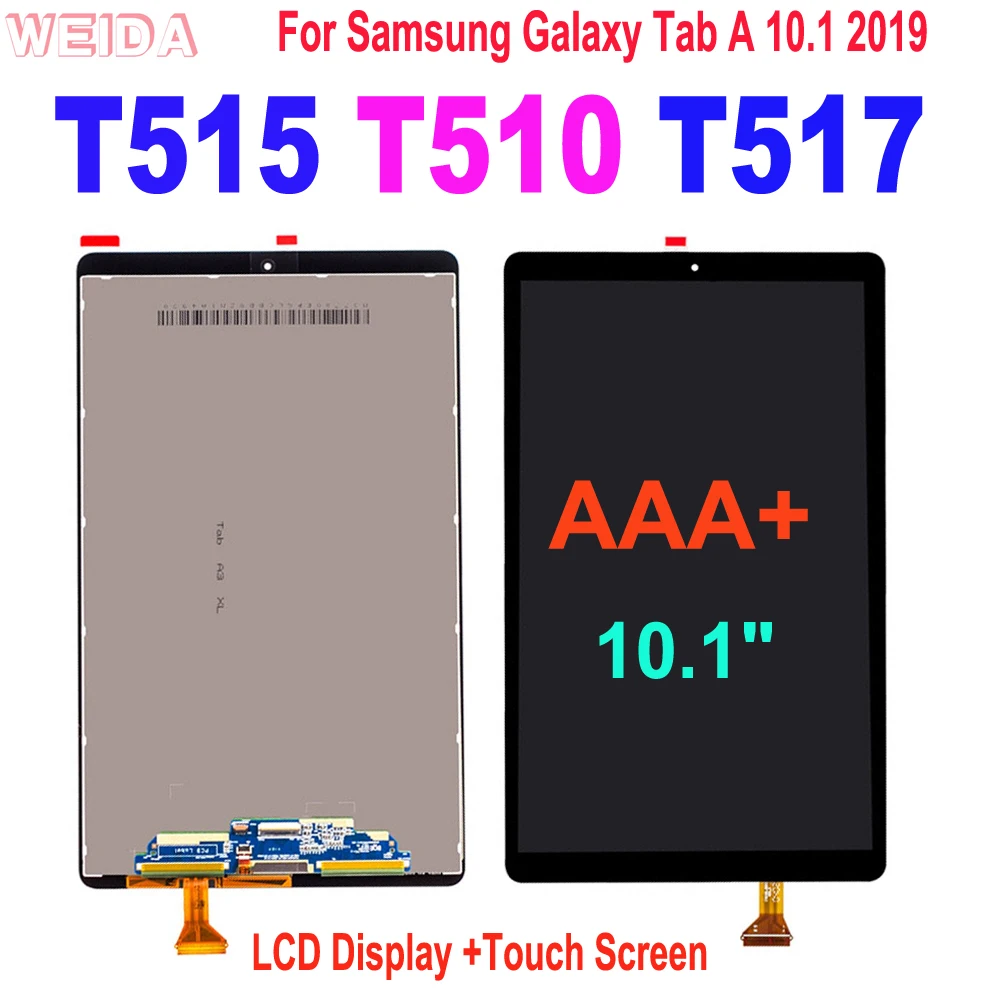 100% Протестированный ЖК-дисплей Для Samsung Galaxy Tab A 10,1 2019 T510 T515 T517 SM-T515 SM-T510 ЖК-дисплей с Сенсорным экраном и Цифровым преобразователем в Сборе