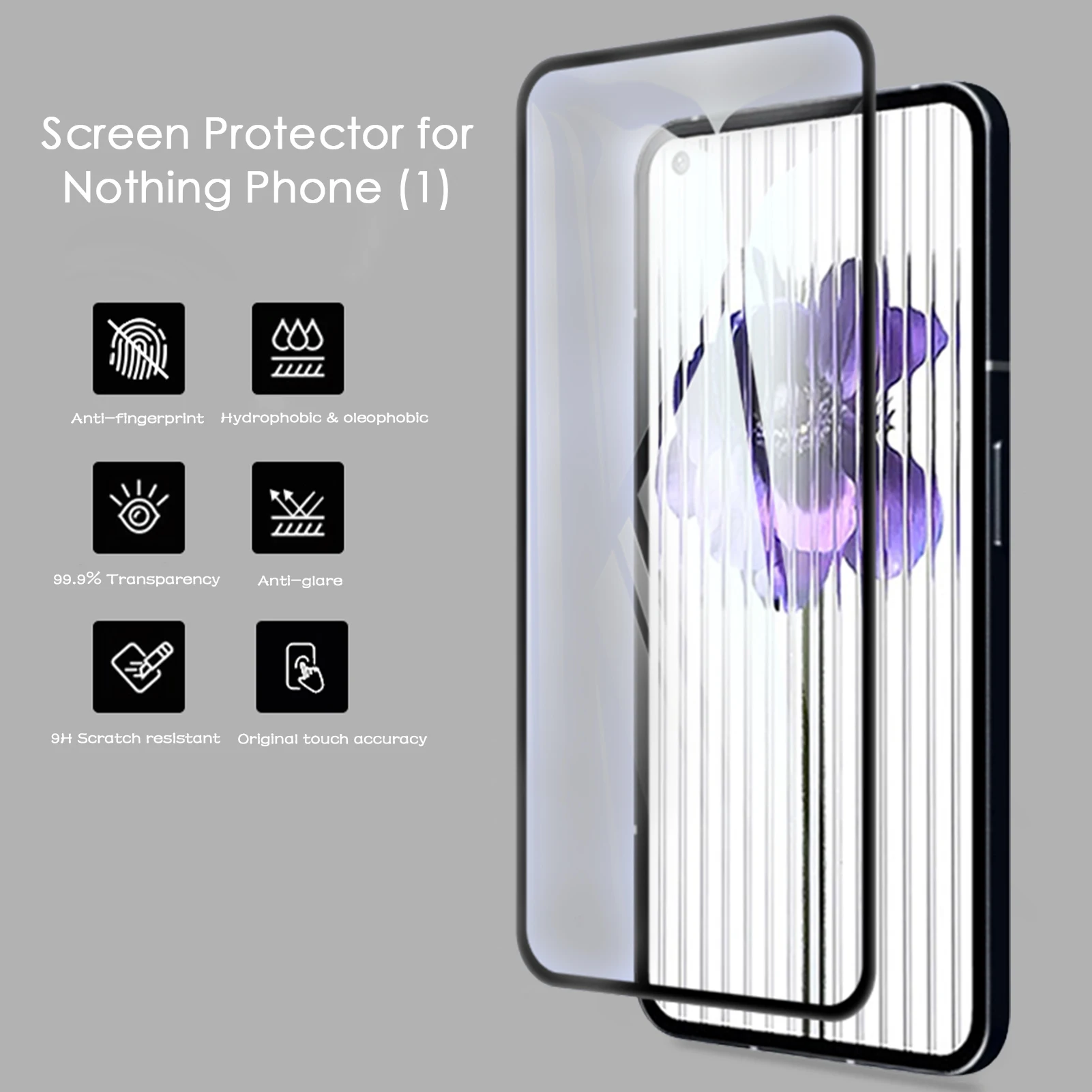 Защитные чехлы из закаленного стекла Для ничего Phone1, Бронированные пленки, Защитные пленки для экрана мобильного телефона 6,55 дюймов, Защита камеры
