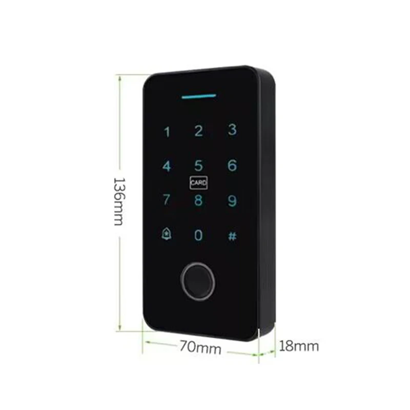 TUYA WIFI Водонепроницаемый RFID Двухчастотный автономный контроллер доступа по отпечаткам пальцев