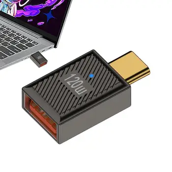 Адаптер USB-Type C Портативный адаптер USB-Type C из алюминиевого сплава, Многофункциональный разъем для ноутбуков, мобильных аксессуаров