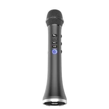 Беспроводной микрофон, совместимый с BT, Ручной микрофон с отключением звука, регулятор громкости, радиус действия 10 метров, для караоке, усилитель голоса