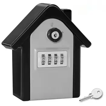 Большой противоугонный ящик для ключей с паролем, защитный замок, Металлический ящик для хранения, подходит для многофункционального страхового ящика для ключей