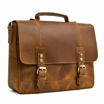 Брендовый Дизайнерский Кожаный портфель Для Мужчин, Мужская сумка для ноутбука из натуральной кожи, Деловые Дорожные Портфели, сумка для компьютера формата А4, сумка через плечо