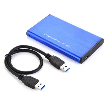 Корпус из алюминиевого сплава 25 USB30 HDD Box 30 SSD Корпус внешнего жесткого диска Поддерживает максимум 3 ТБ с кожаным чехлом в комплекте