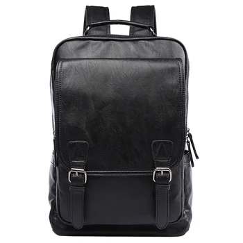 Мужской кожаный рюкзак премиум-класса большой емкости для повседневных поездок на работу Mochila, 15,6-дюймовый кожаный винтажный рюкзак для ноутбука