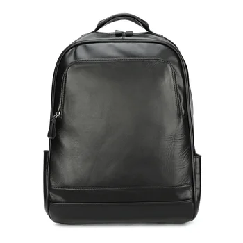 Мужской рюкзак Bacpack из натуральной кожи, Деловой рюкзак для путешествий, Большой емкости, 15 