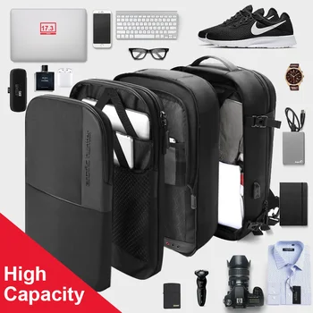 Мужской рюкзак для 17-дюймового ноутбука с USB-подзарядкой, многослойная мужская сумка для космических путешествий, противоугонная школьная сумка Mochila