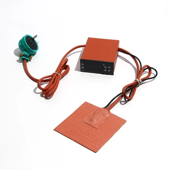 Нагревательная Пластина из силиконовой резины мощностью 320-640 Вт 400x100/150/200 мм с Интеллектуальным Цифровым Дисплеем JY-260, Термостат Для Контроля температуры