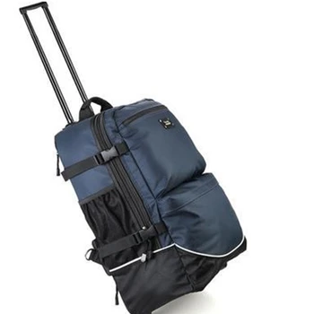 Нейлоновые сумки для ручной клади на колесиках, дорожные сумки-тележки для мужчин, дорожные вещевые сумки для ручной клади