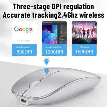 Новая беспроводная мышь 2,4 ГГц, для мыши нужен аккумулятор, оптическая компьютерная игровая мышь USB, Геймерские мыши для ПК, мышь для ноутбука