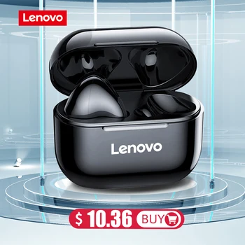 Оригинальные Беспроводные Наушники Lenovo LP40 TWS Bluetooth 5.0 С Шумоподавлением Басов, Двойная Стерео Гарнитура с Сенсорным Управлением в длительном режиме ожидания