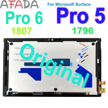 Оригинальный Microsoft Surface Pro 5 1796 ЖК-дисплей Сенсорный Дигитайзер В Сборе Тоньше LP123WQ1 Для Microsoft Surface Pro5 Lcd PRO6