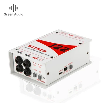 Профессиональный Двухканальный Стереосистемный Блок Фантомного питания GAZ-J22 48V Active Direct Junction audio DI Box