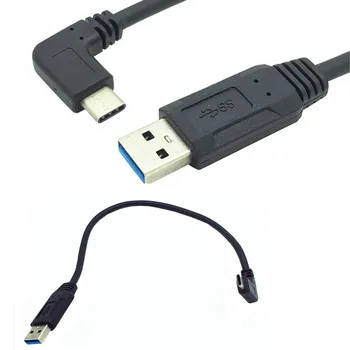 Разъем USB 3.0 для подключения кабеля синхронизации данных и зарядки под углом 90 градусов к USB 3.1 Type-C