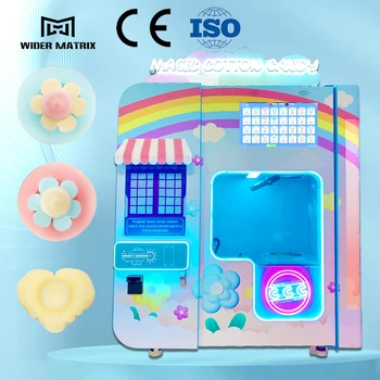 Самый продаваемый Автоматический Автомат по продаже Сладкой Ваты Fairy Floss для Производства Сахарной Ваты