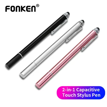 Стилус FONKEN Для Телефона 2в1 Емкостная Ручка Touch Pen Поверхность Планшета Ручка Для Рисования На Экране Стилус Для Ноутбука Samsung Xiaomi
