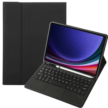 Съемный Беспроводной Чехол с сенсорной клавиатурой Bluetooth для Samsung Galaxy Tab S9 11 2023 SM X710 X716B X718U, Магнитный чехол + Слот для ручки