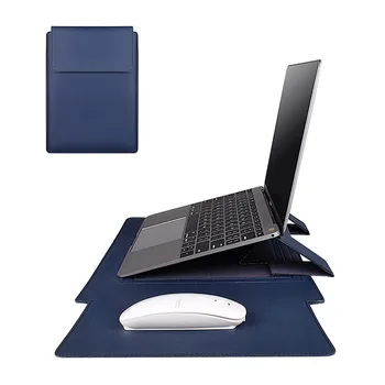 Чехол-подставка из Искусственной Кожи для ноутбука Macbook Air Pro 13,3 14,1-15,4 Дюймов для MAC, Новая 16-дюймовая Сумка для Компьютера, подставка для ноутбука
