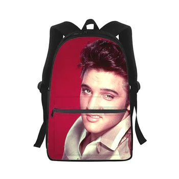 Элвис Пресли, Мужской Женский Рюкзак с 3D принтом, модная студенческая школьная сумка, рюкзак для ноутбука, детская дорожная сумка