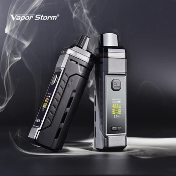 Электронная сигарета Vapor Storm V-PM 40 Вт Vape Pod Kit 510 Резьба 4,8 мл Мощность Распылителя, Совместимого С батареей 18650 VS VINCI X
